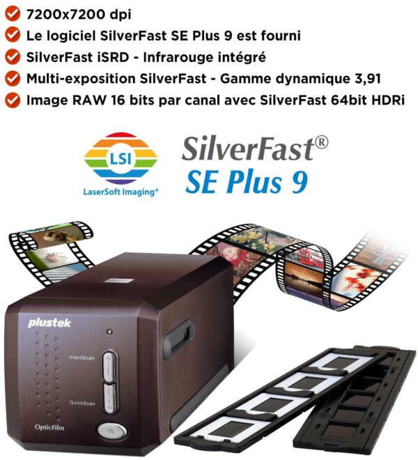 Scanner Plustek OpticFilm 8300i SE - scanner à diapos et films – Image 4